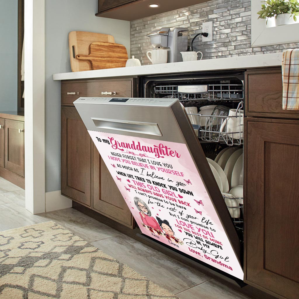 À ma petite-fille - Housse de lave-vaisselle personnalisée « Grand-mère »