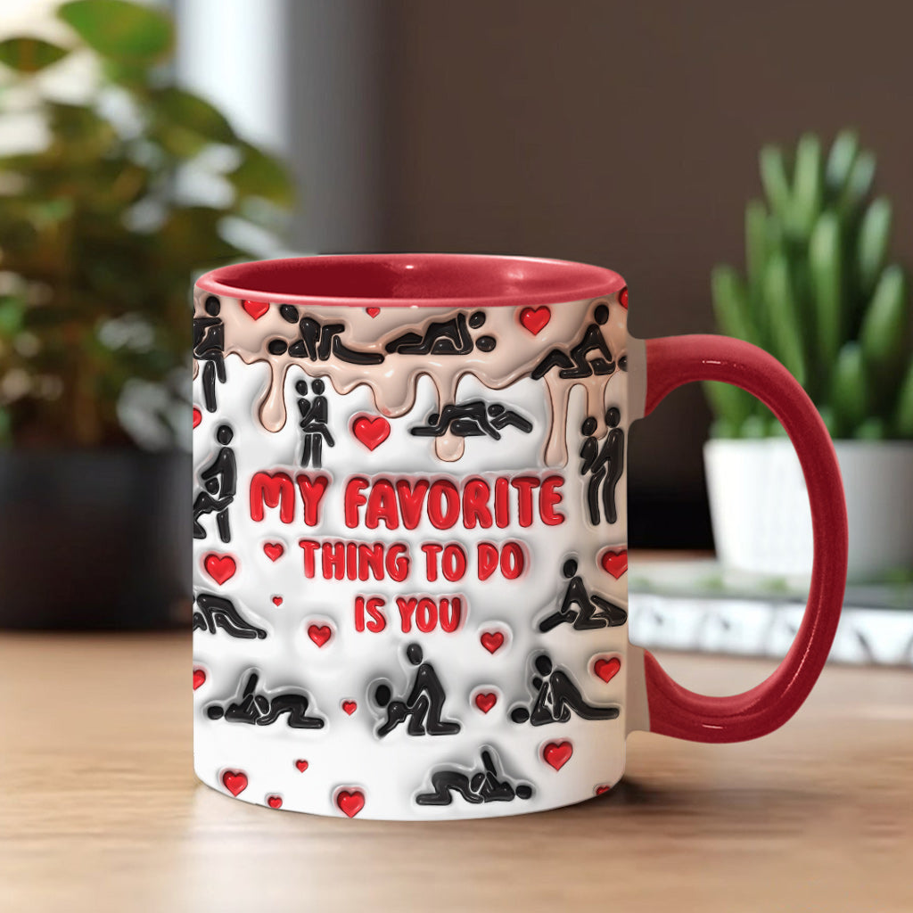 Ma chose préférée à faire, c'est toi - Mug personnalisé pour couple
