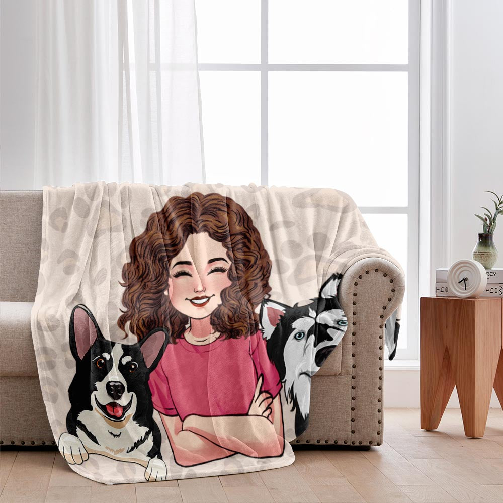 Couverture douillette pour animaux - Cadeau pour amoureux des chats - Couverture personnalisée