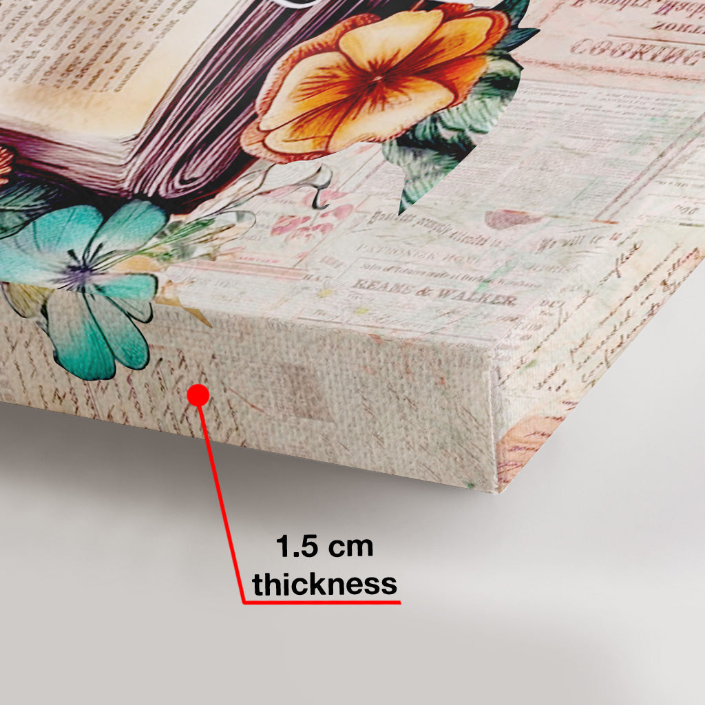 Juste un chapitre de plus - Livre personnalisé sur toile et affiche