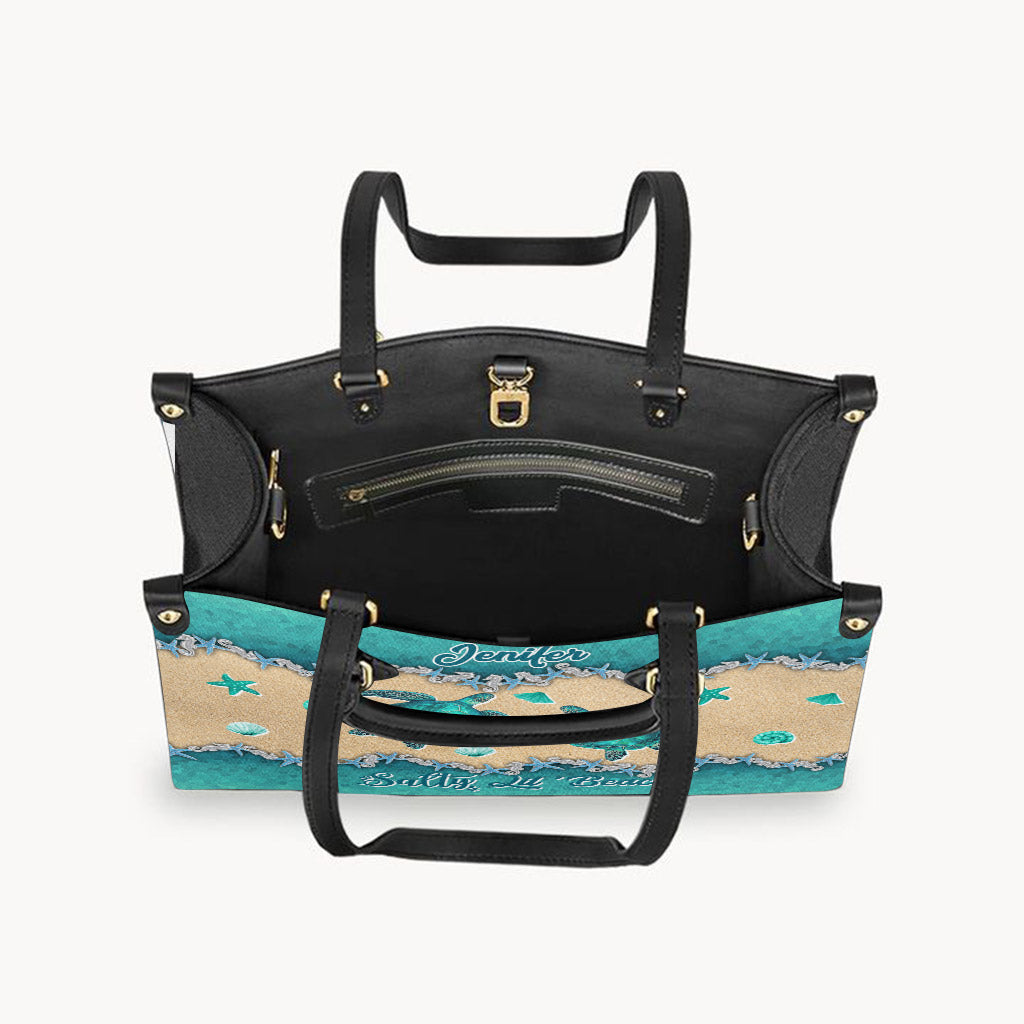 Salty Lil' Beach - Sac à main personnalisé en cuir de tortue