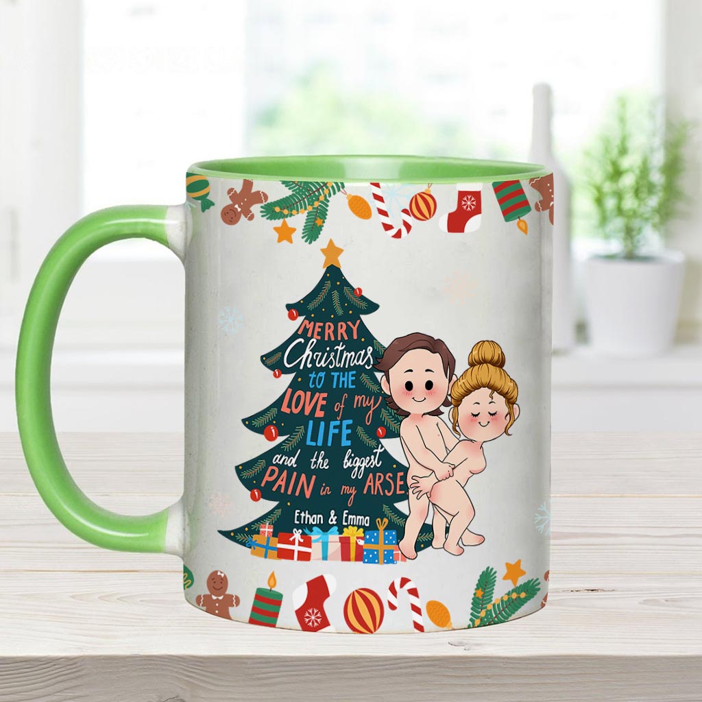 Joyeux Noël à l'amour de ma vie - Mug personnalisé pour couple