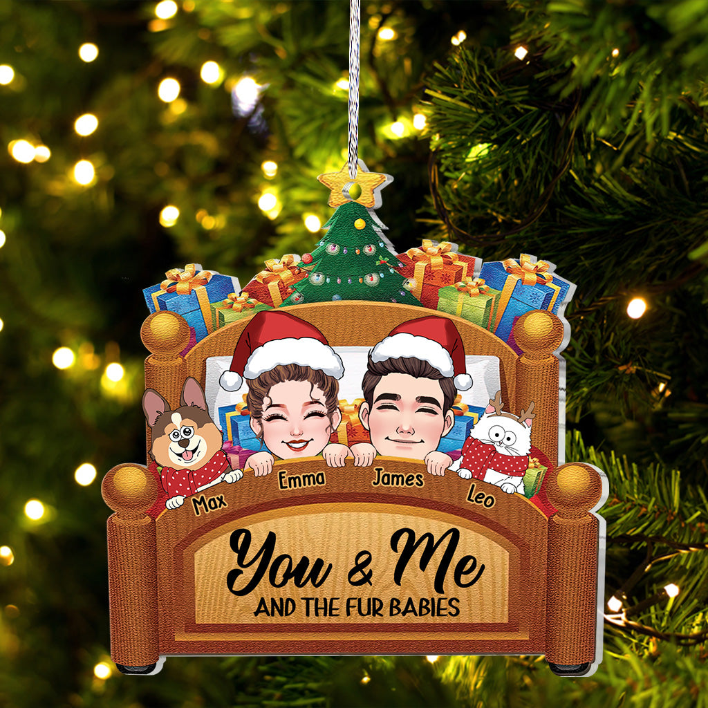 Toi, moi et nos animaux de compagnie - Ornement personnalisé pour couple