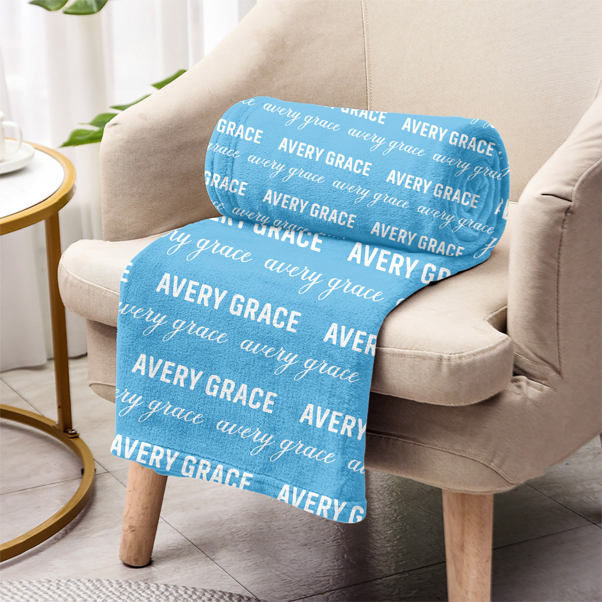 Custom Name Pattern - Personalized grandson Blanket