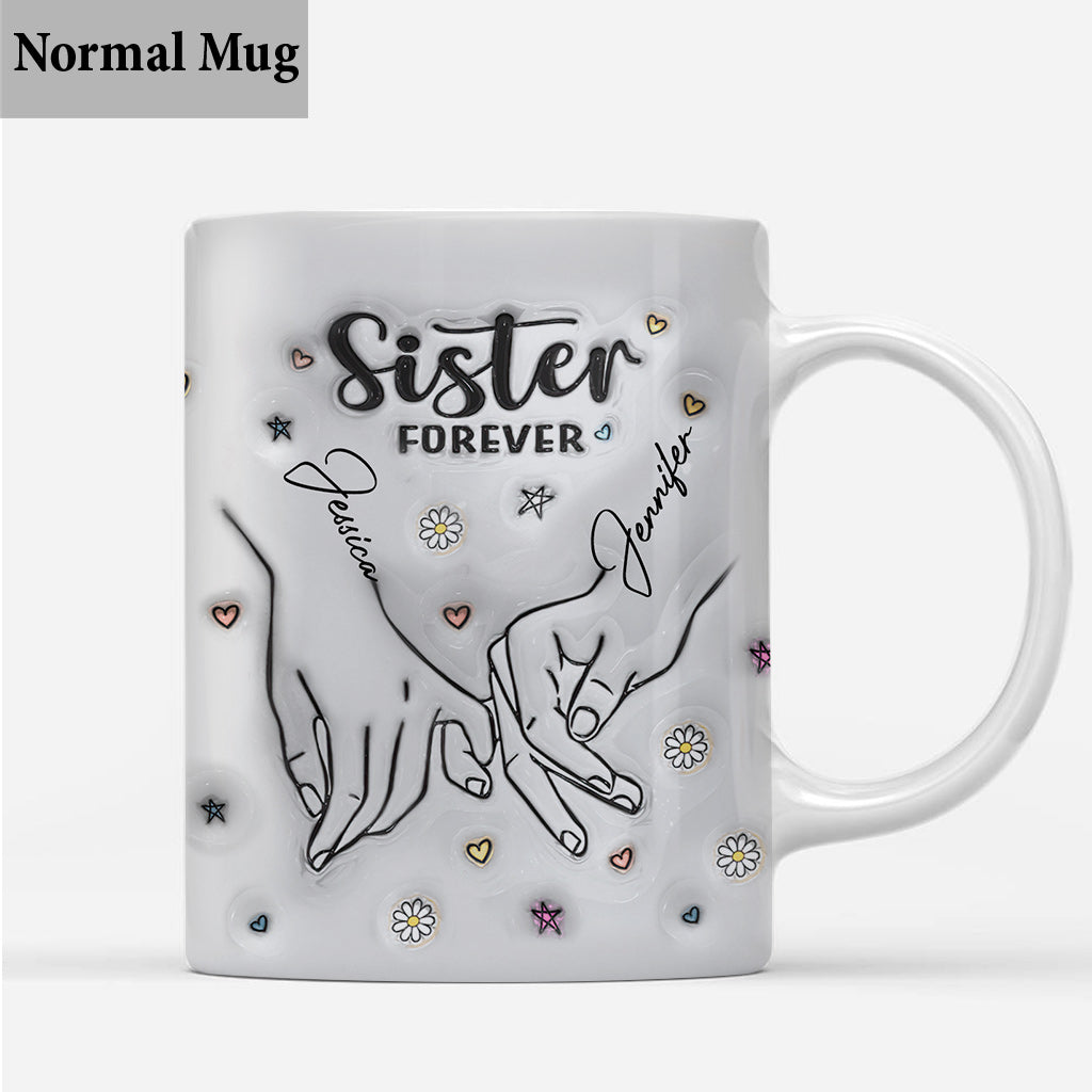 Pour toujours ma sœur - Mug personnalisé pour meilleure amie