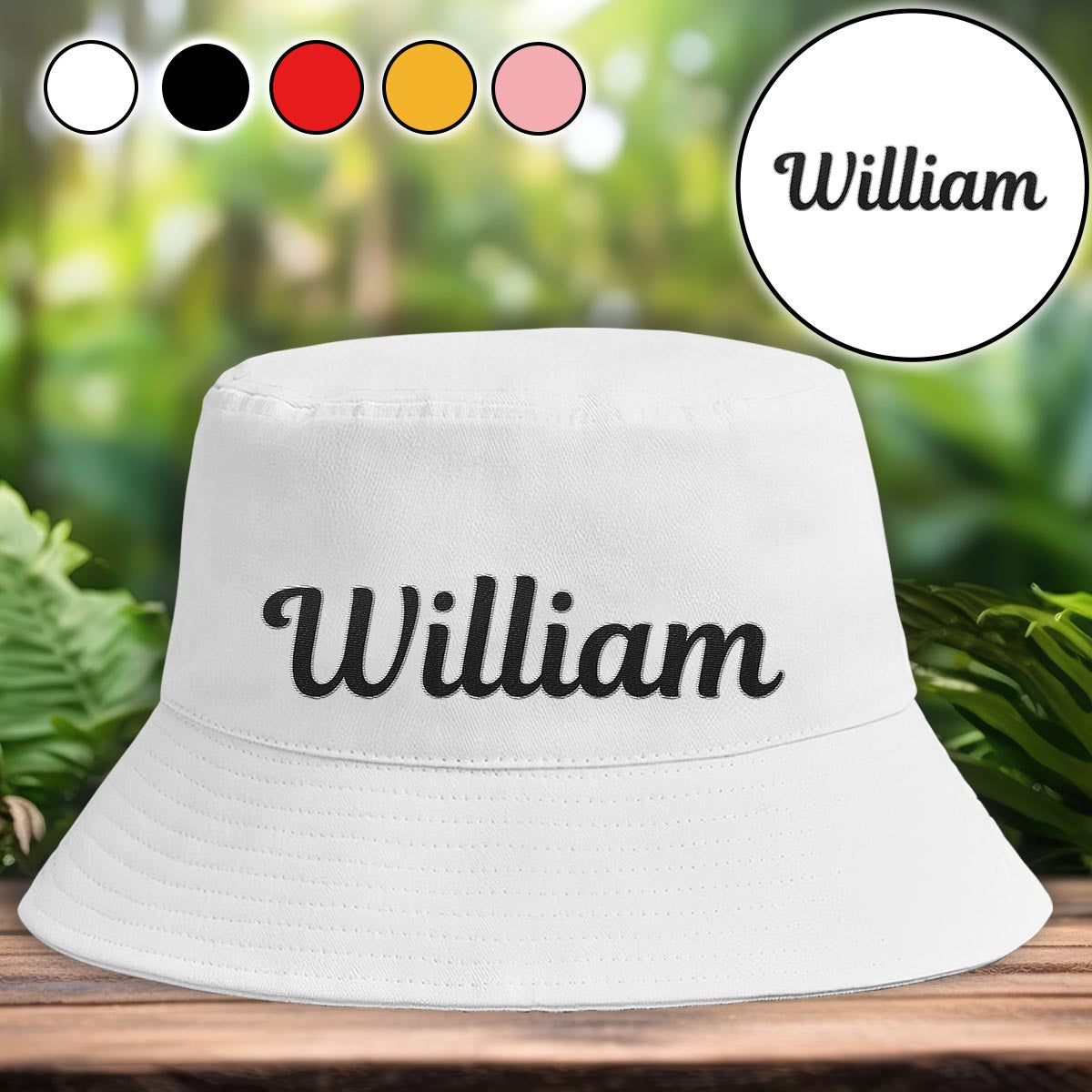 Custom Name - Personalized Uncle Embroidered Bucket Hat