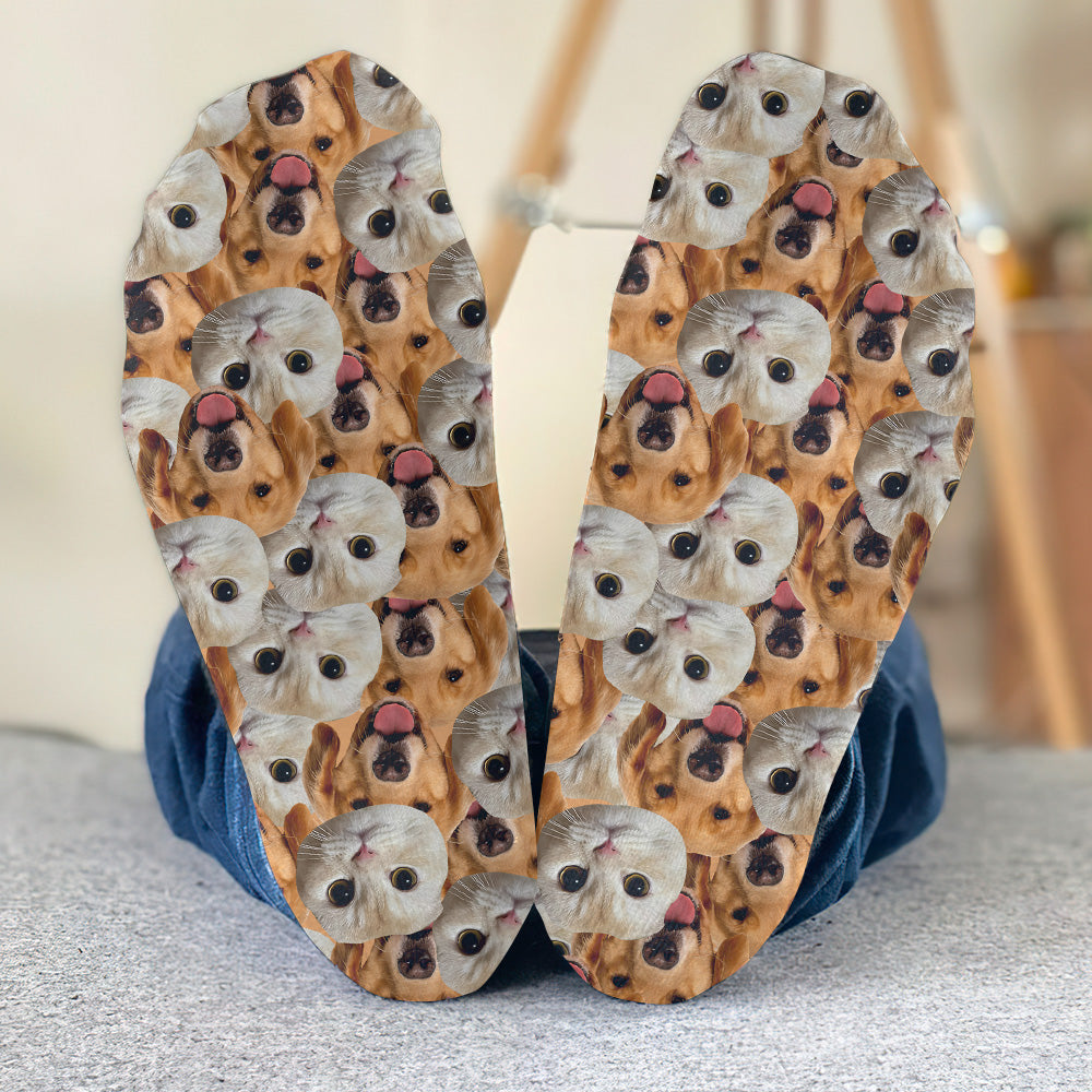 Chaussettes personnalisées pour chiens avec motif imprimé - Chaussettes personnalisées pour chiens