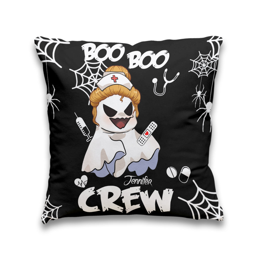 Coussin décoratif personnalisé Boo Boo Crew - Infirmière