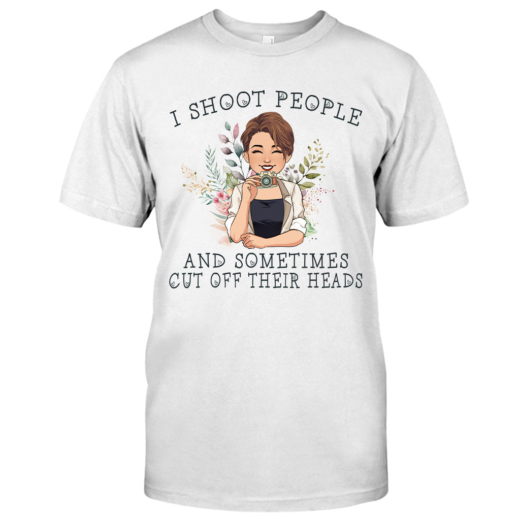 Je photographie des gens - T-shirt et sweat à capuche personnalisés « Je photographie des gens »