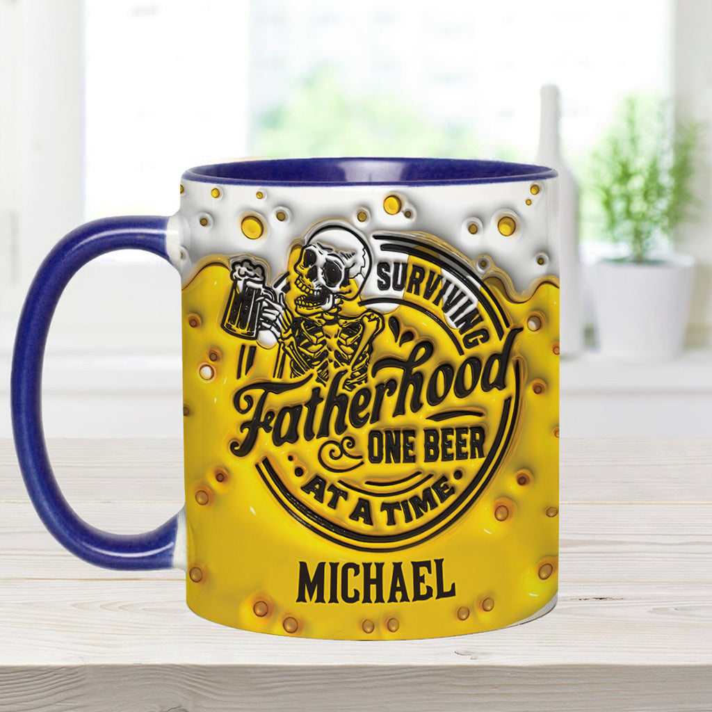 Survivre à la paternité - Mug personnalisé pour papa