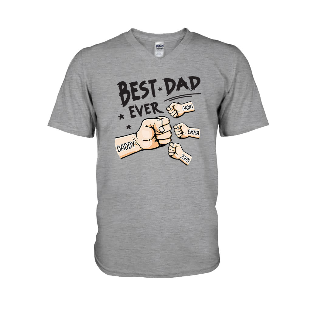 Meilleur papa du monde - T-shirt et sweat à capuche personnalisés pour papa
