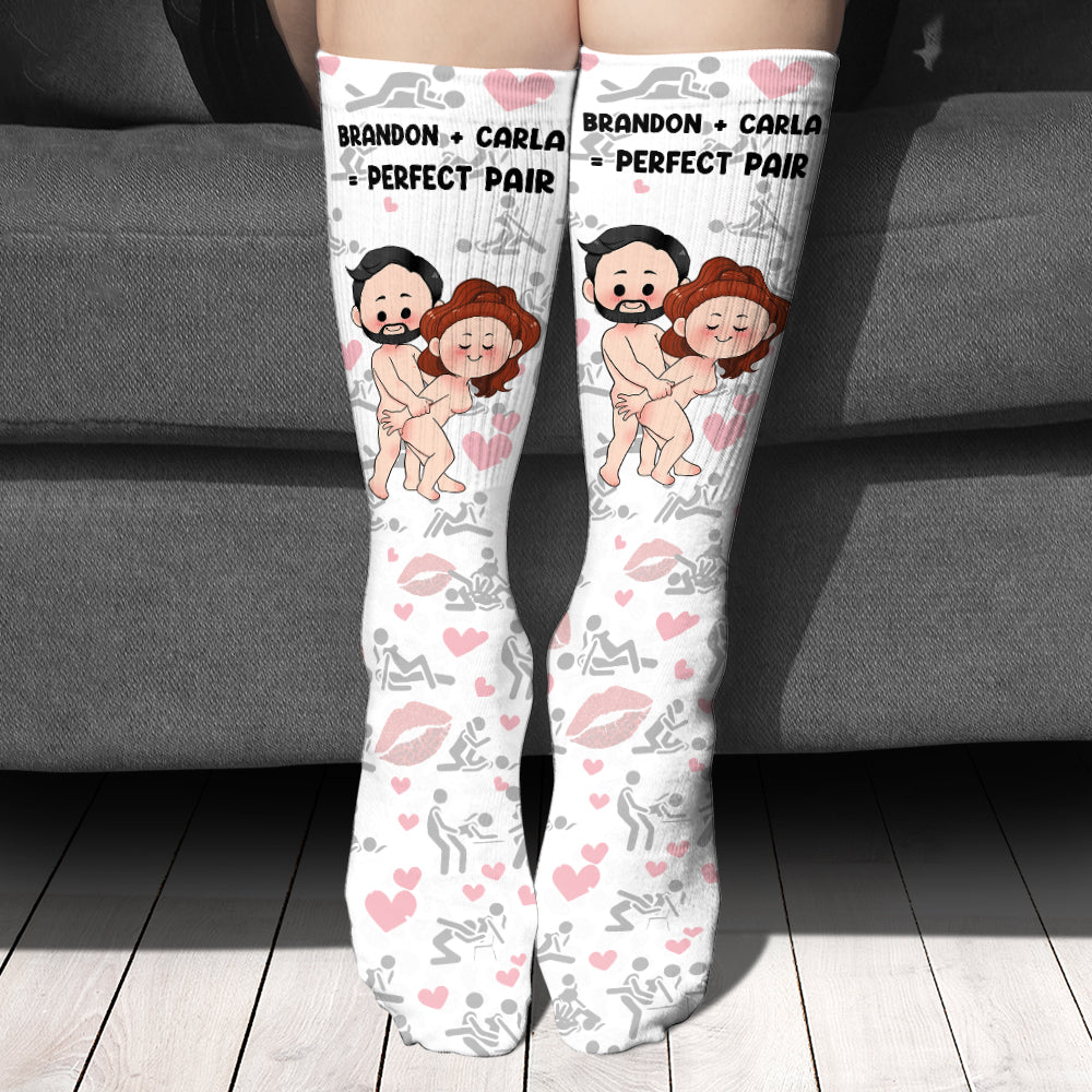Paire parfaite - Chaussettes personnalisées pour couples