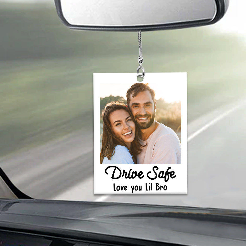 Conduisez prudemment - Ornement de voiture personnalisé pour frères et sœurs