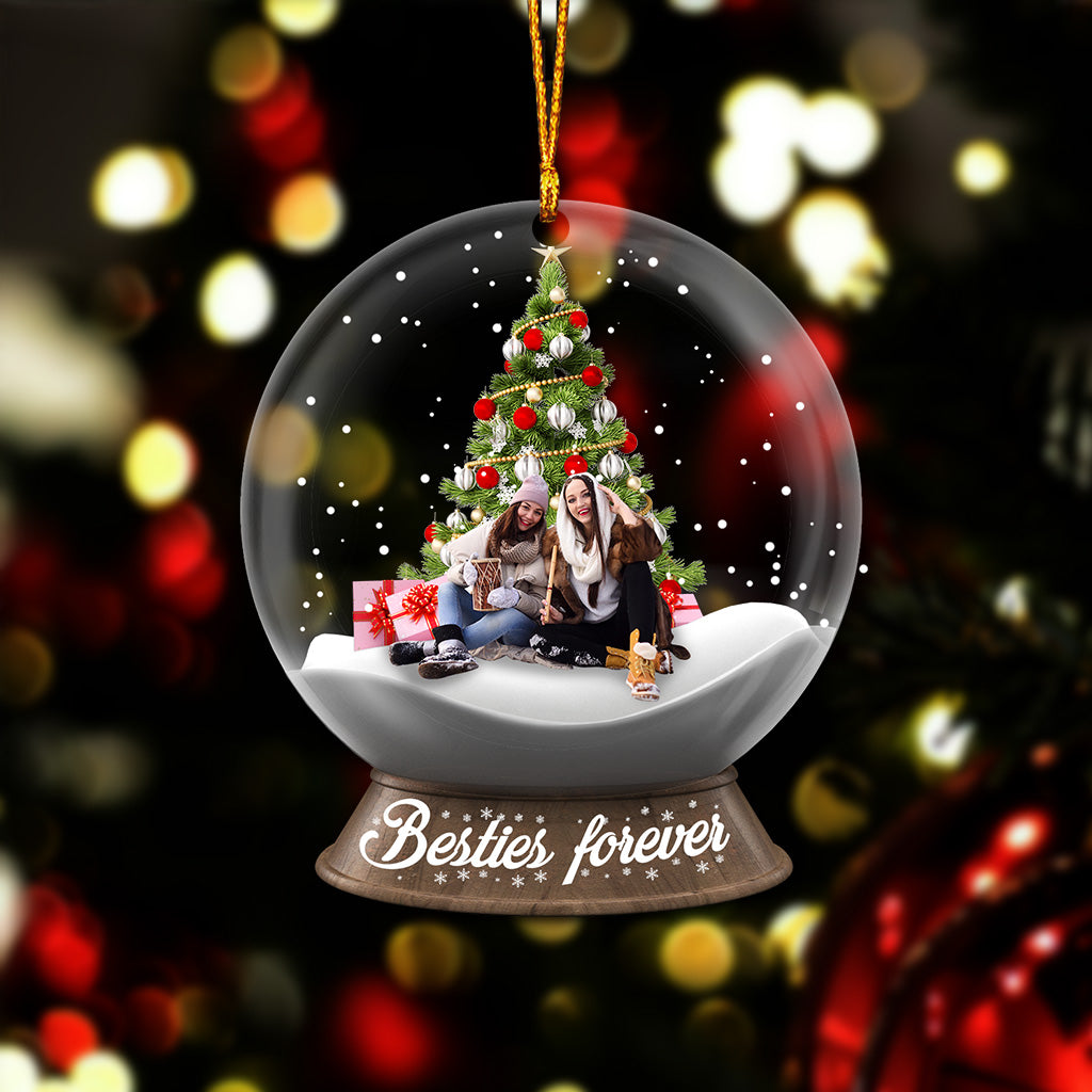 Meilleures amies pour toujours - Ornement transparent personnalisé pour meilleures amies