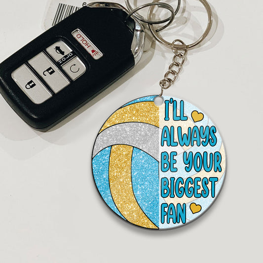 Je serai toujours ton plus grand fan - Porte-clés de volley-ball personnalisé