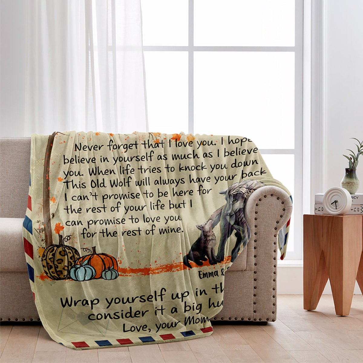 Letter To My Daughter - Personalized Daughter Blanket