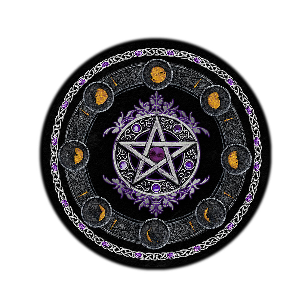 Witch Please Witch Wall Clock - Witch Round Rug