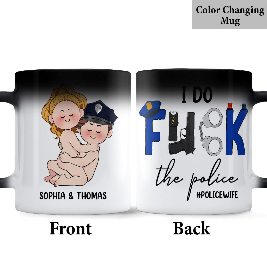 J'adore la police - Mug personnalisé pour couple