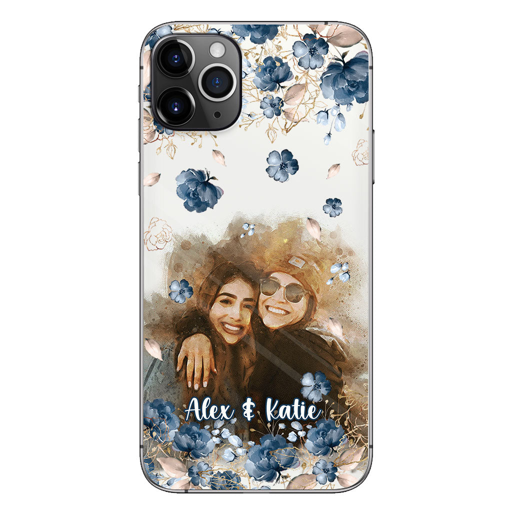 Bestie Matching Phone Case - Personalized Bestie Clear Phone Case