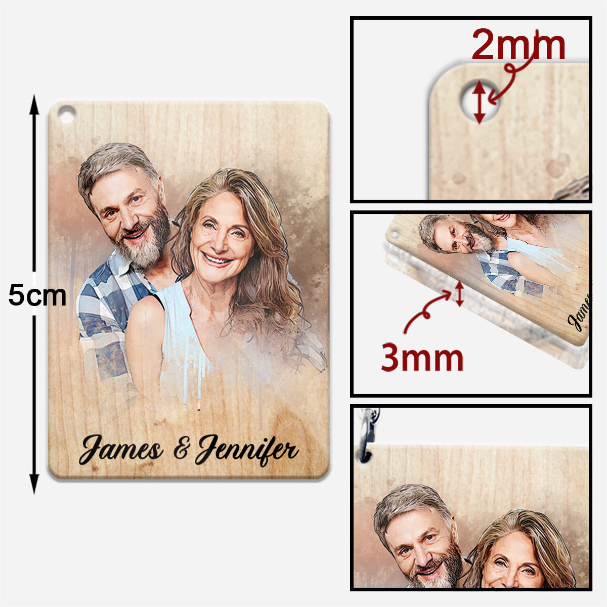 I Want To Hold Your Hand At 80 - Personalized Couple Keychain