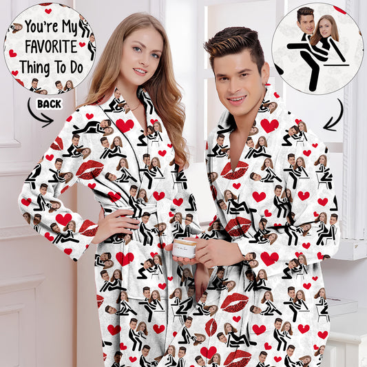 Tu es ce que je préfère faire - Pyjama kimono personnalisé pour couple