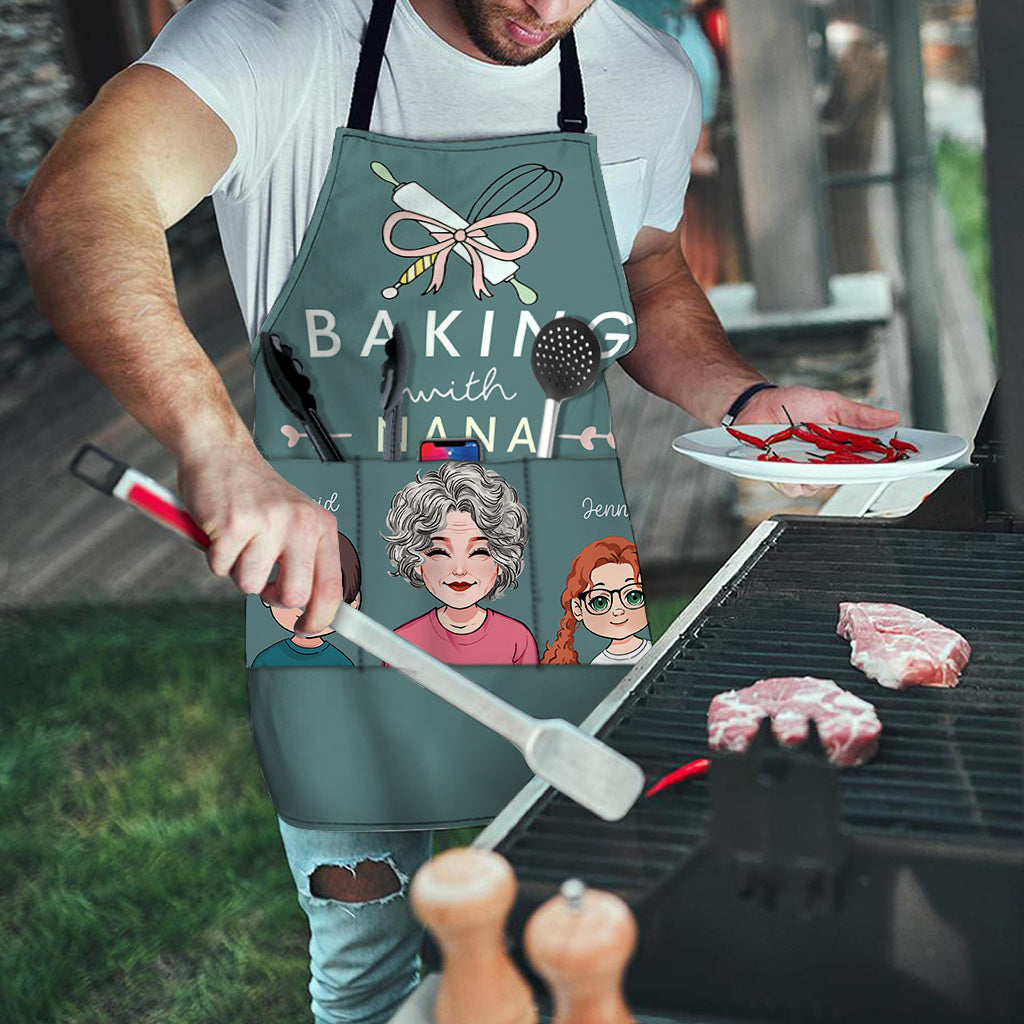 Baking With Grandma - Personalized Grandma Apron