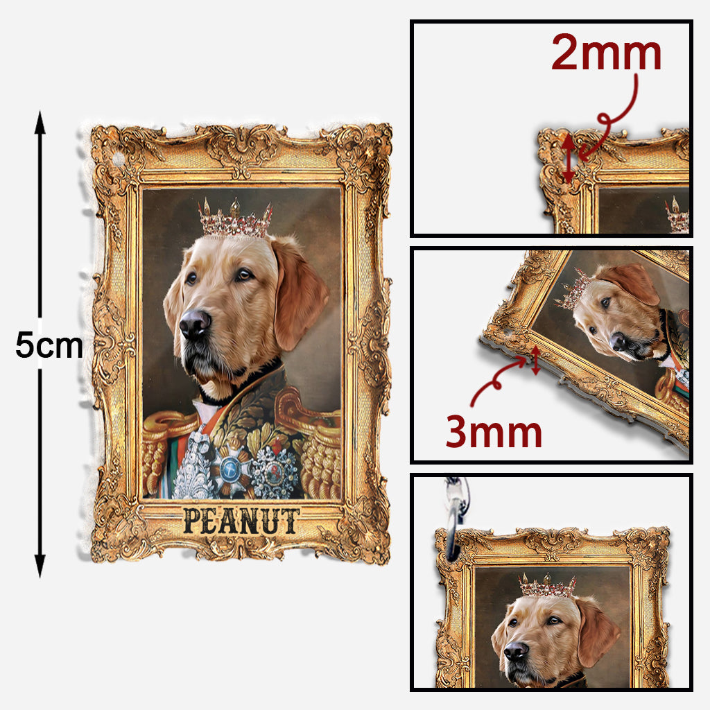 The King - Personalized Dog Keychain