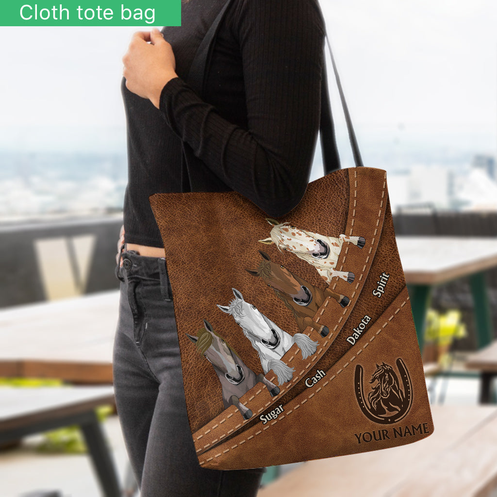 Sac fourre-tout personnalisé Love Horse -