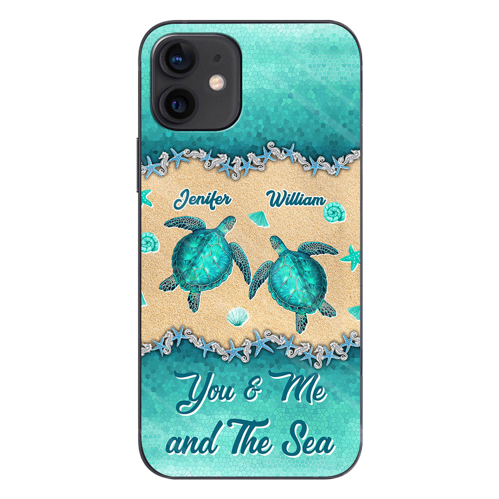 Salty Lil' Beach - Personalized Turtle Phone Case