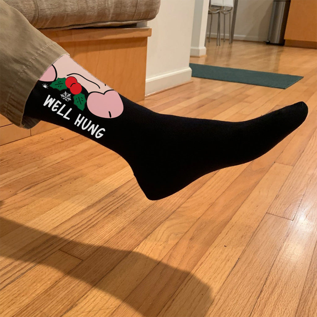 Well Hung - Personalized Couple Socks