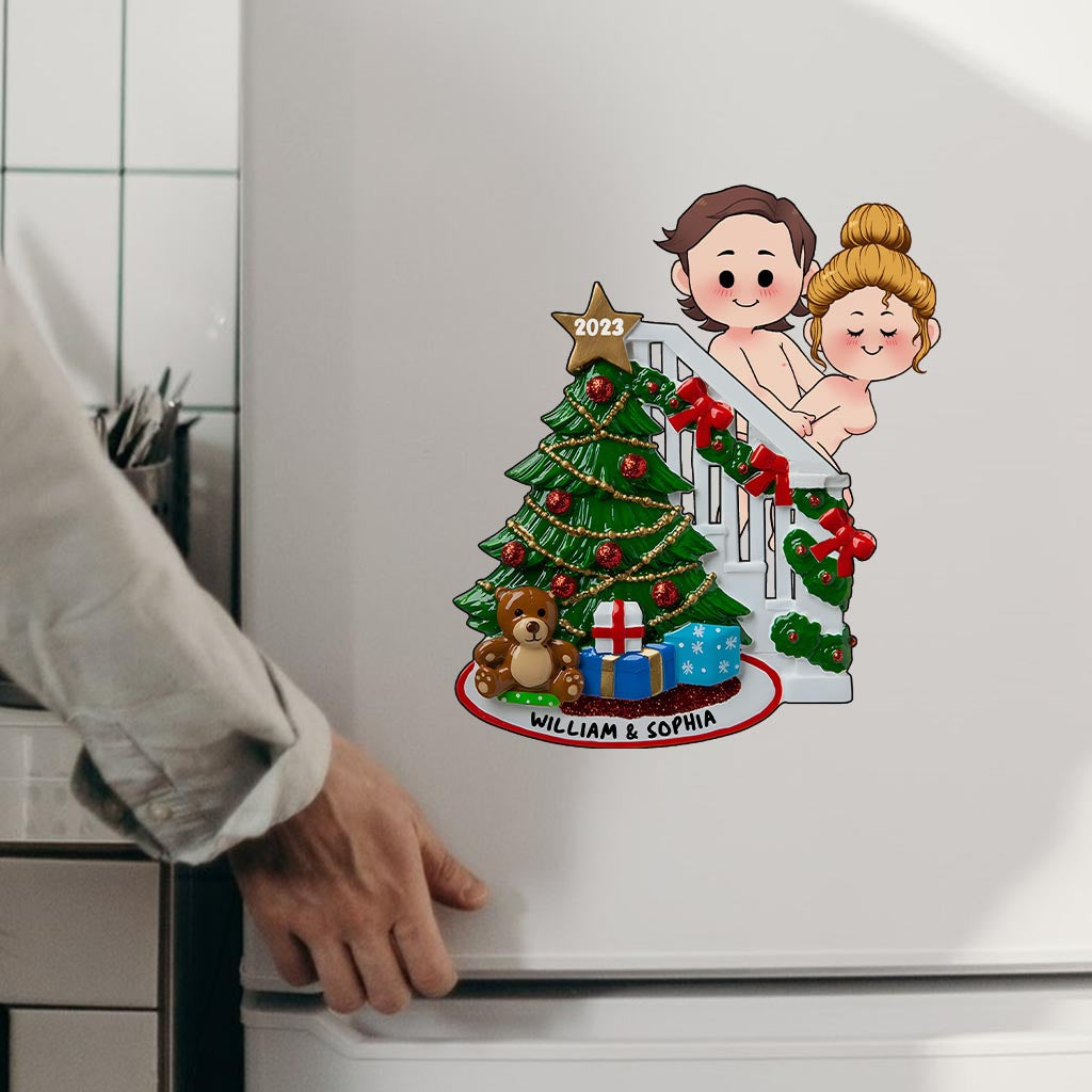 Staircase Naughty Couple - Personalized Couple Decal Die Cut