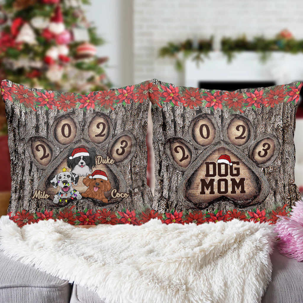 Dog Mom - Personalized Dog Throw Pillow