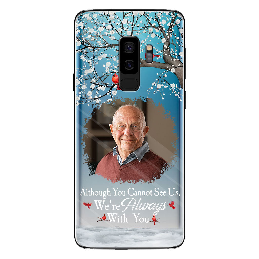 Je suis toujours avec toi - Coque de téléphone transparente personnalisée en hommage à un être cher