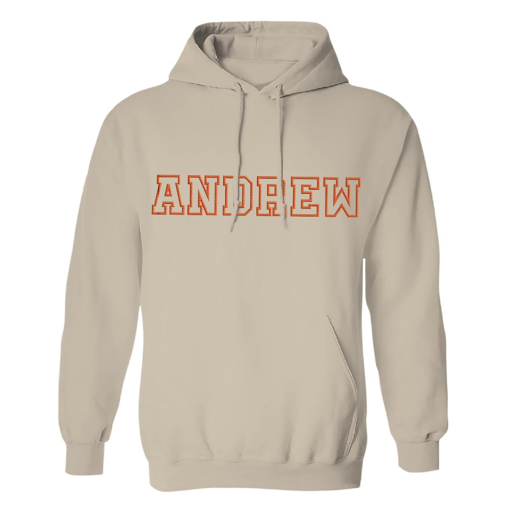 Sweat à capuche brodé personnalisé pour frère/sœur - Nom personnalisé