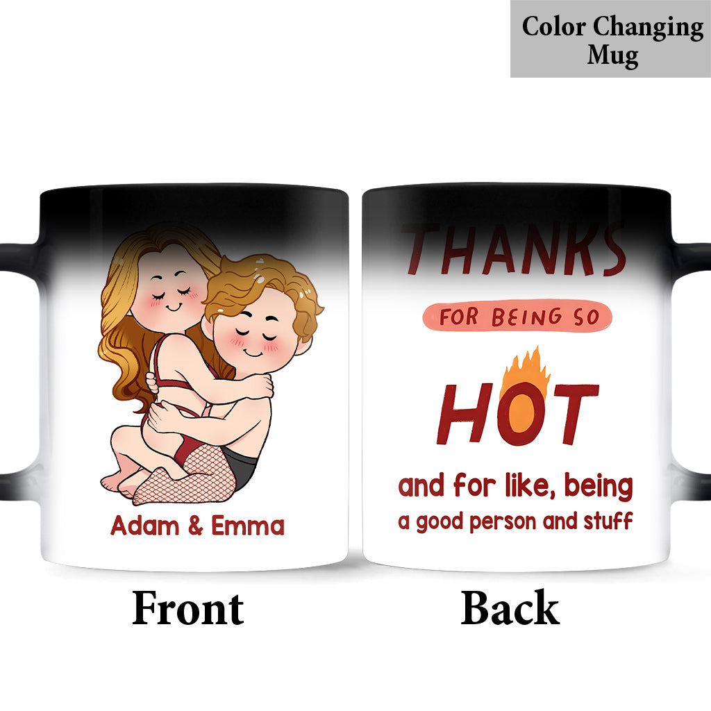 Merci d'être si sexy - Mug personnalisé pour couple
