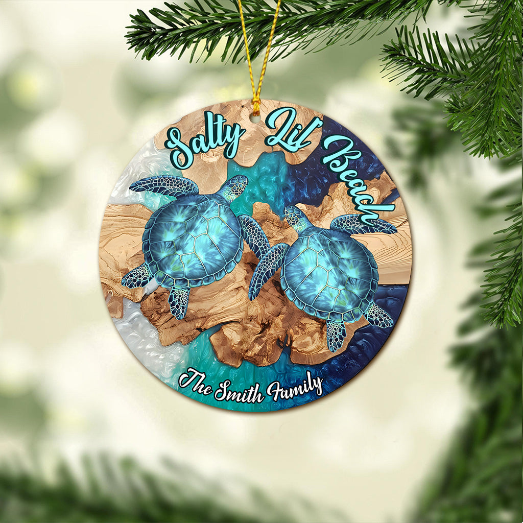 Salty Lil' Beach - Ornement tortue personnalisé