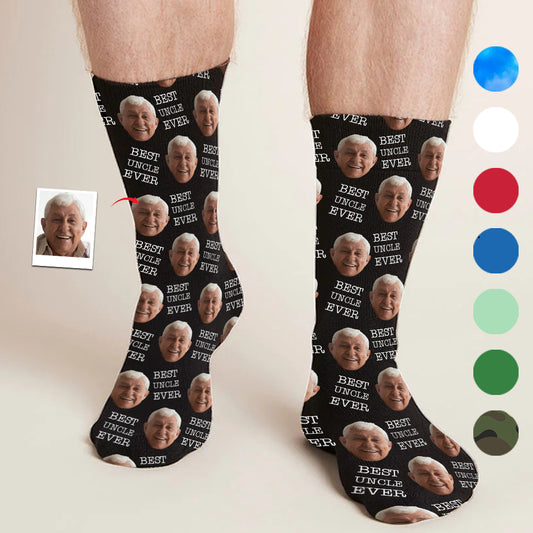 Custom Face - Personalized Uncle Socks