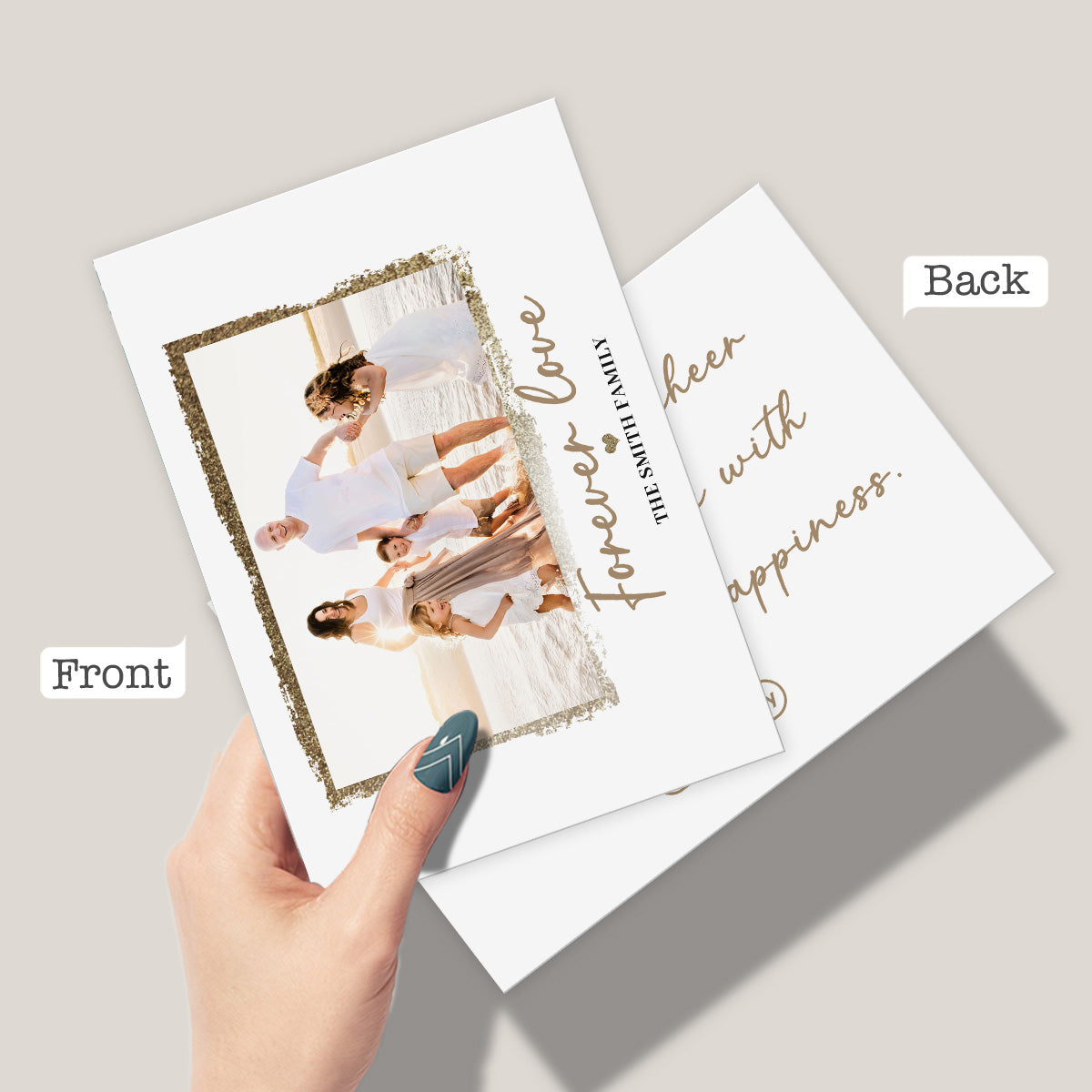 Amour éternel - Carte de vœux personnalisée