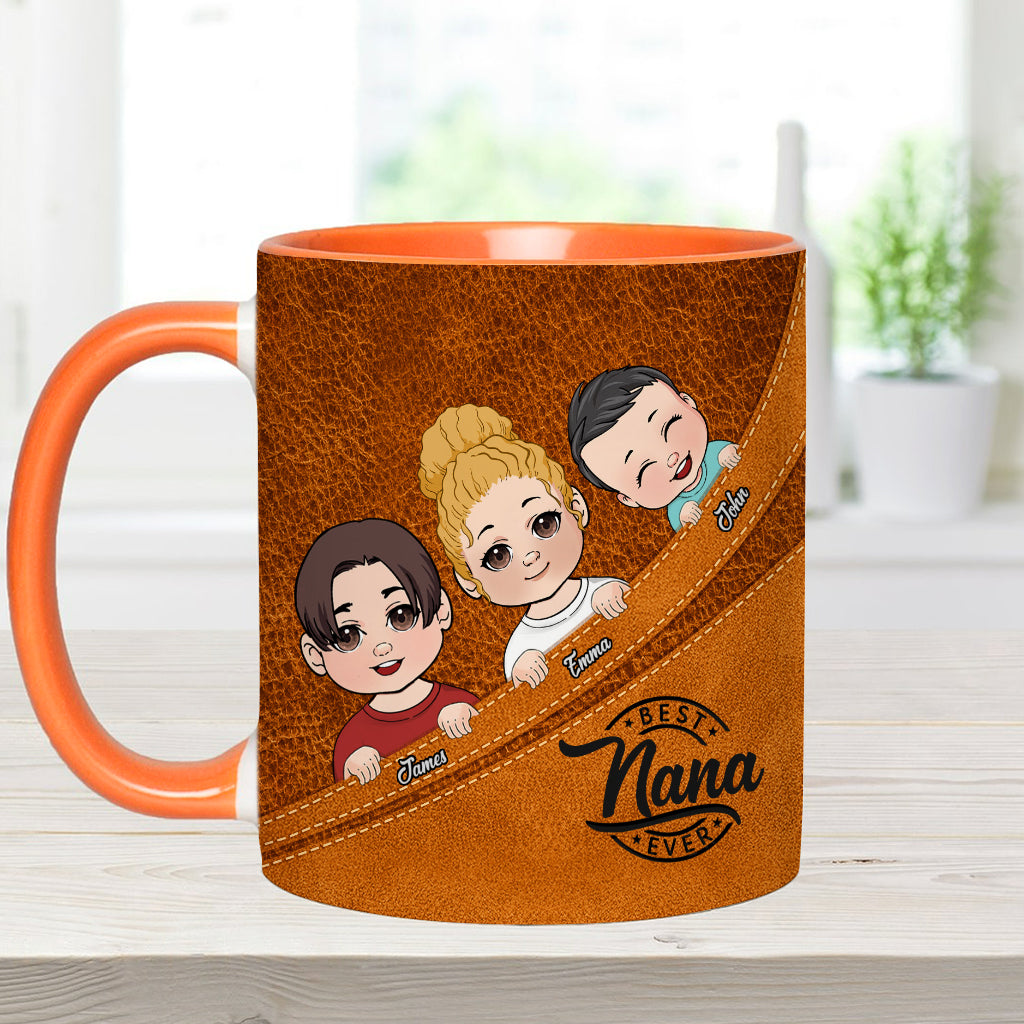 Meilleure grand-mère/meilleur grand-père/papa/maman du monde - Mug personnalisé « Grand-mère »