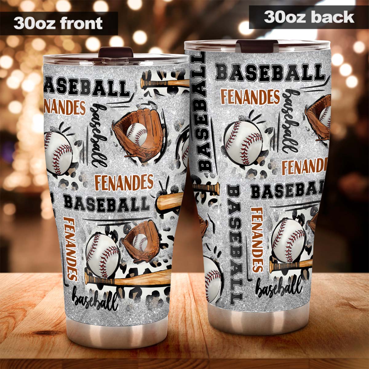 Gobelet isotherme personnalisé « À mon époque baseball »