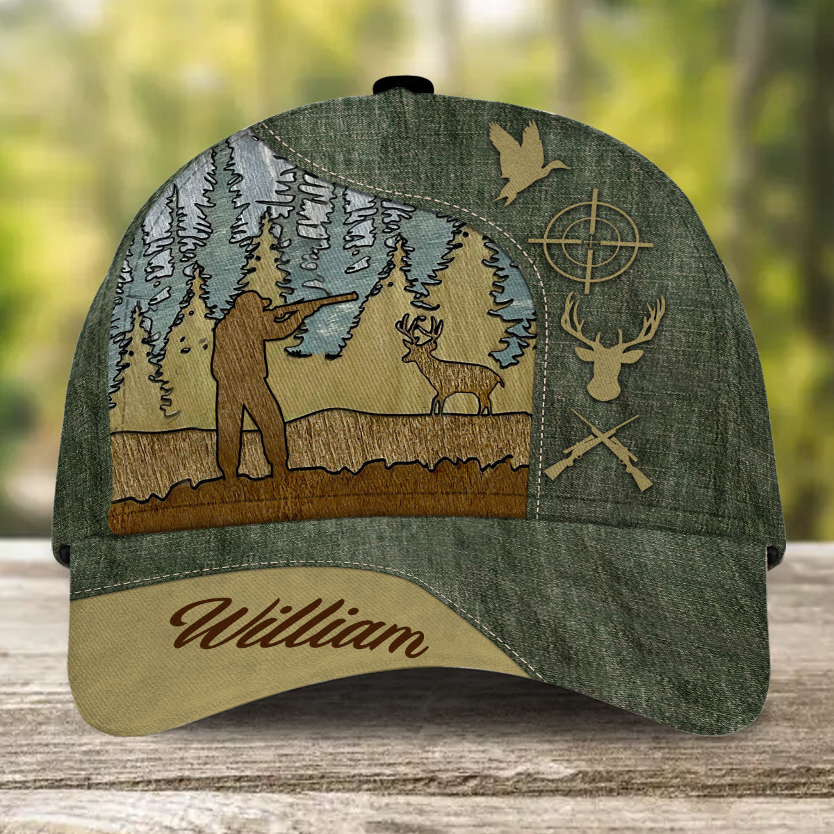 Forest Scenic - Casquette de chasse classique personnalisée
