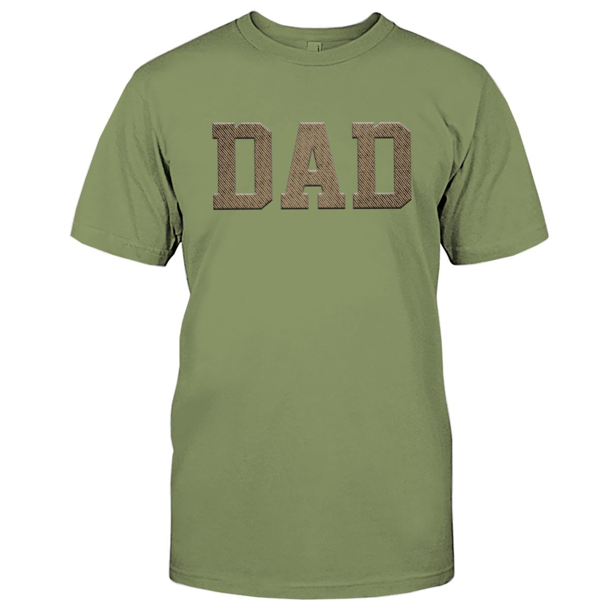 Custom Name - Personalized Father Embroidered T-shirt