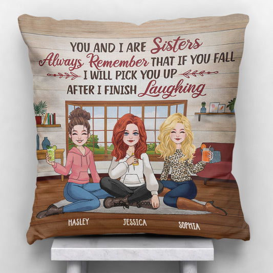 After I Finish Laughing - Personalized Bestie Throw Pillow
