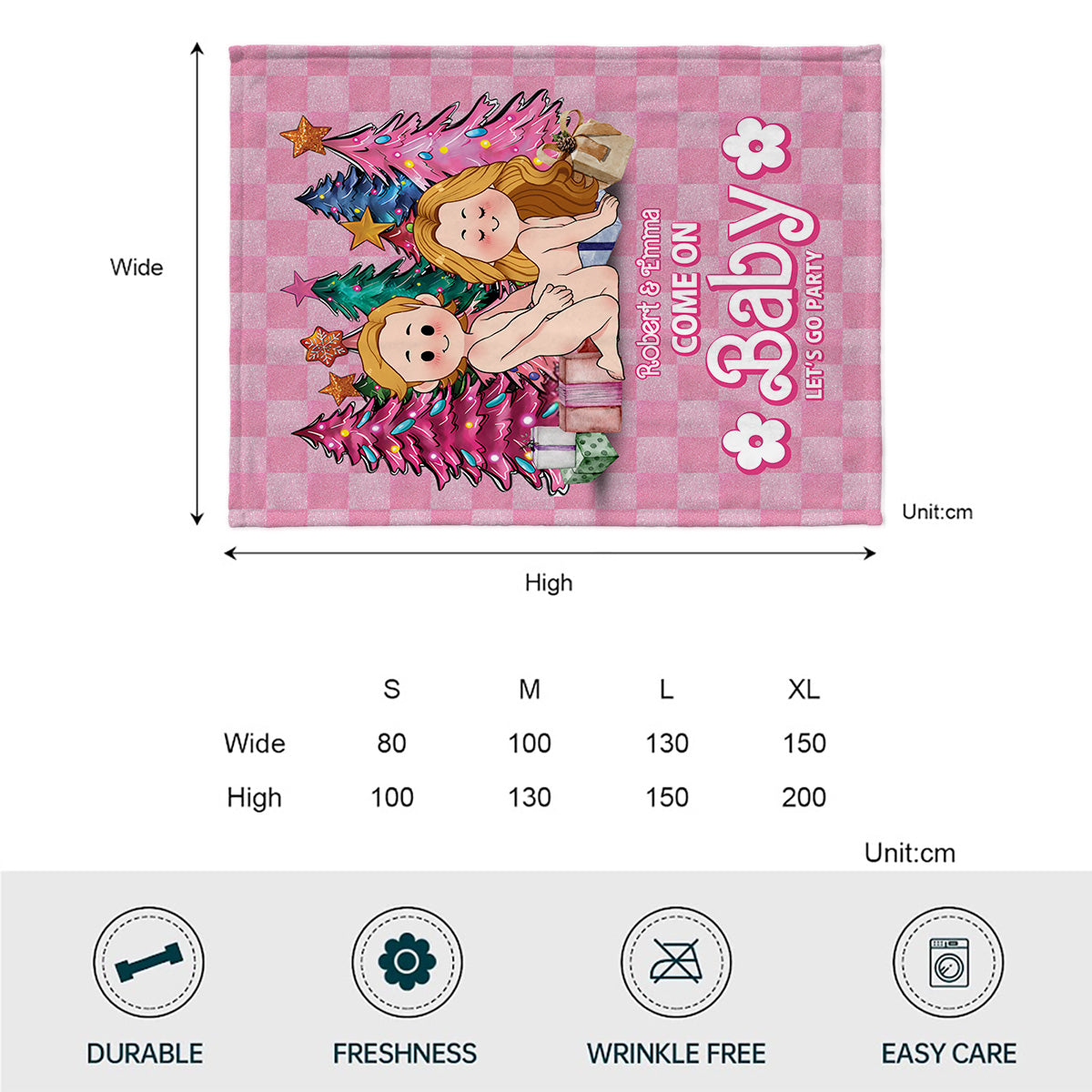 Allez chéri(e) chéri(e) - cadeau pour petit ami, mari, femme, petite amie - Couverture personnalisée