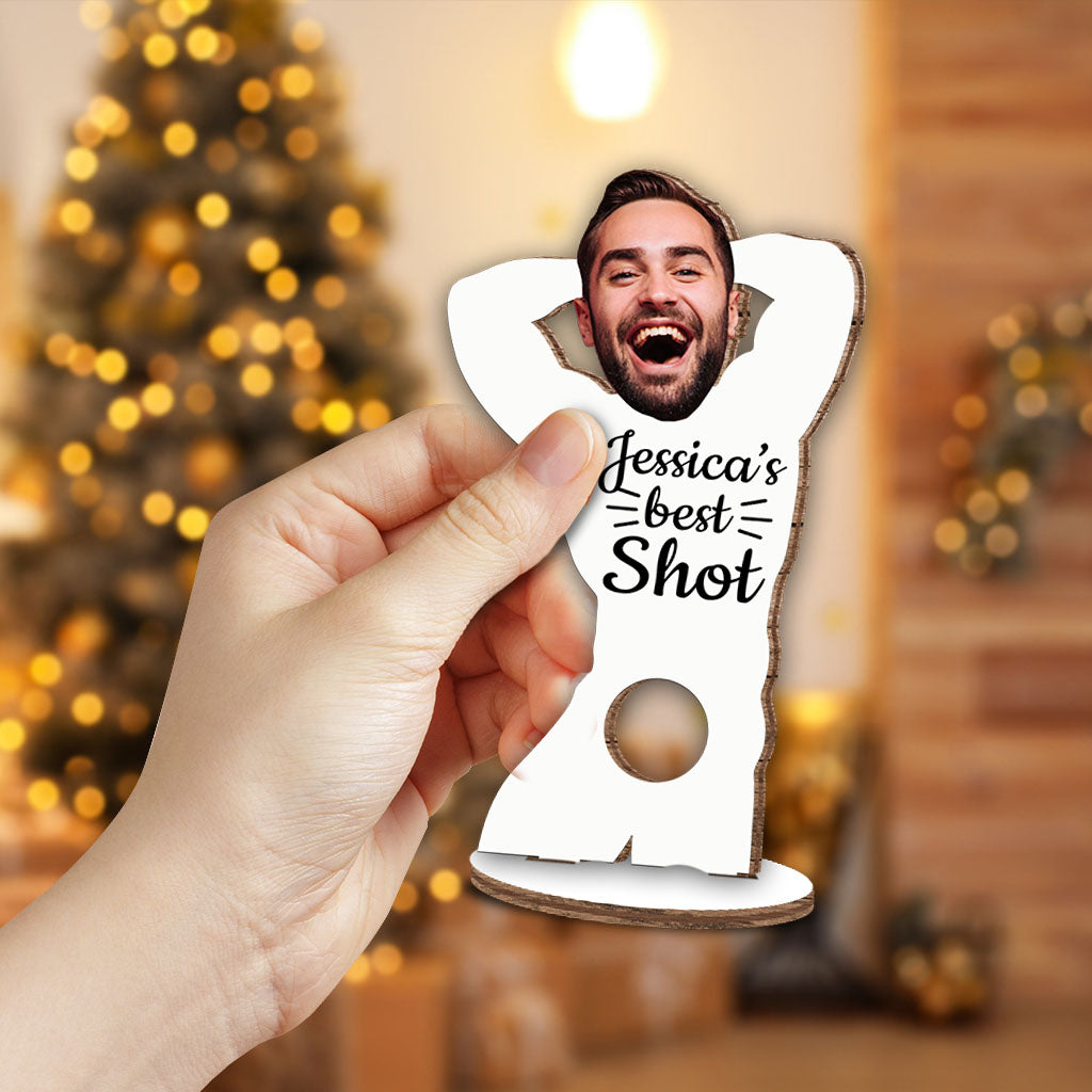 Votre meilleure chance - cadeau pour mari, femme, petit ami, petite amie - Plaque en bois personnalisée à poser