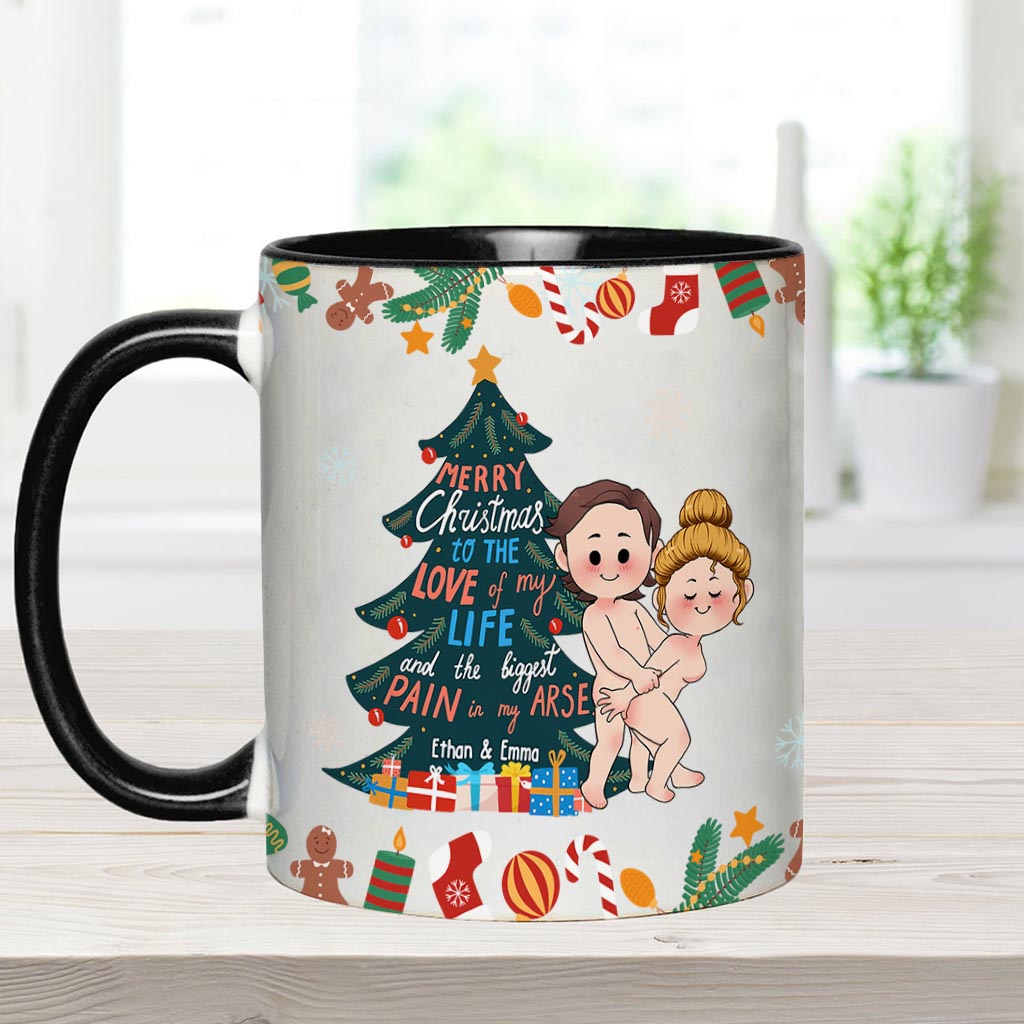 Joyeux Noël à l'amour de ma vie - Mug personnalisé pour couple