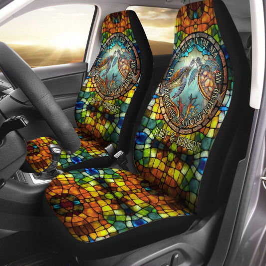 So Many In The Sea - Personalized Turtle Seat Covers
