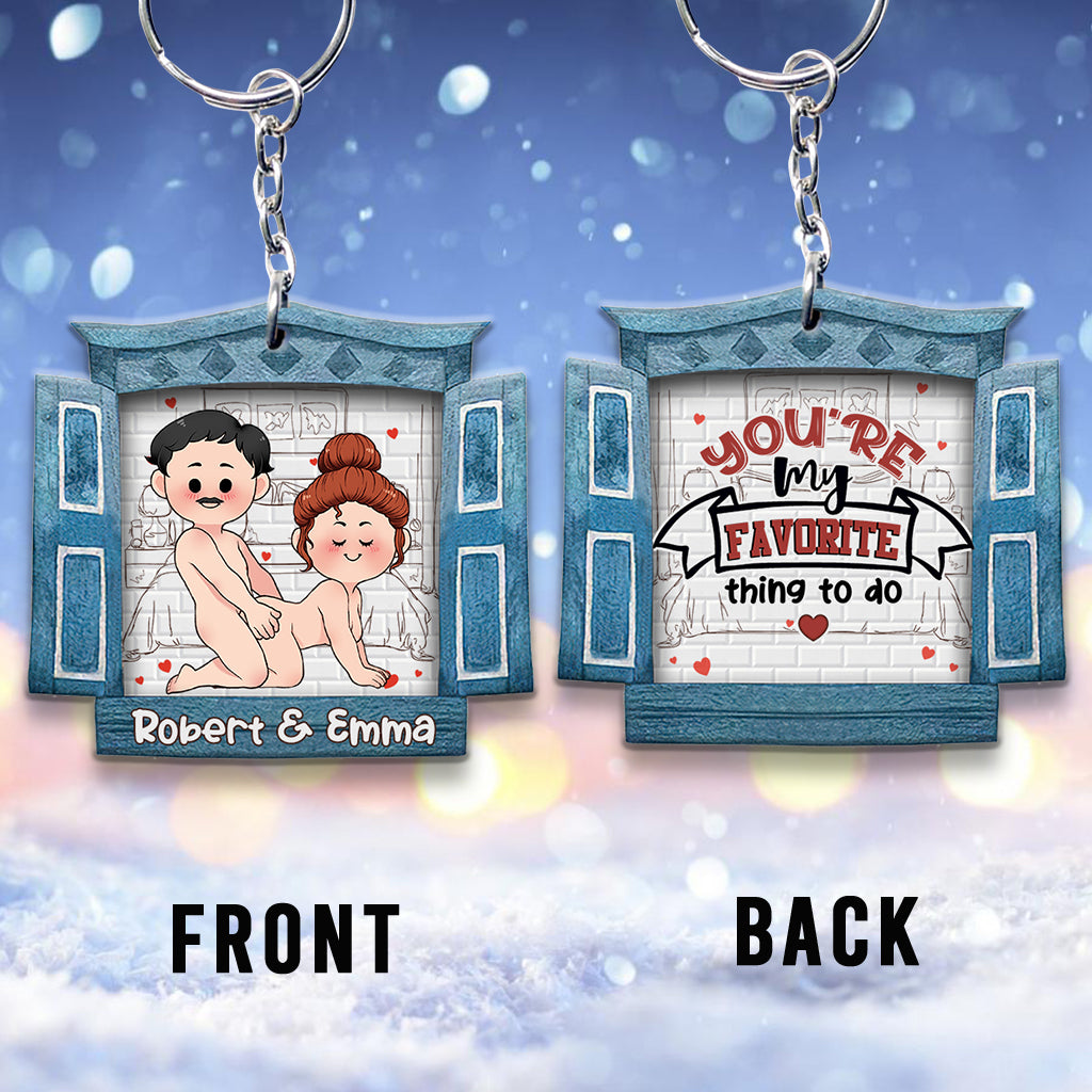 You’re My Favorite - Personalized Couple Keychain