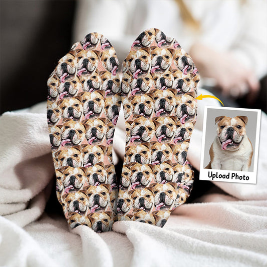 Chaussettes personnalisées pour chien avec motif imprimé