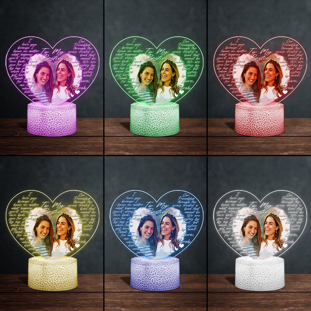 À ma meilleure amie - Plaque lumineuse personnalisée en forme de meilleure amie